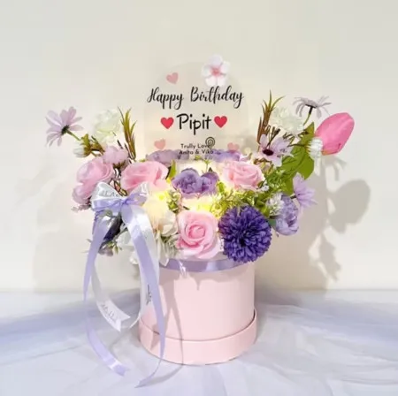 Bloom Box Akrilik Ucapan Ulang Tahun Surakarta